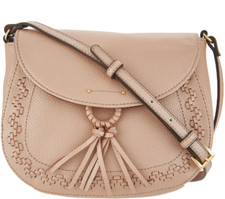 NWT Tignanello Lillie Saddle Cross Body W/RFID Protection, Metallic Rose picture