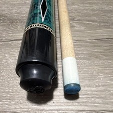 McDermott  Lucky L55 pool cueBlue with black inlays textured grip pool stick picture