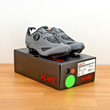 Lake Cycling Shoes CX177 Matte Grey/Black - EU 38 - NEW picture