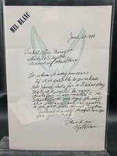 MEL BLANC Hand Written Signed Letter 1988 Bugs Bunny Autograph Shubert Theatre picture