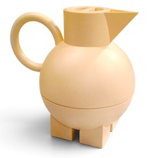Alessi x Michael Graves Euclid Thermos Light Tan Vintage 1990’s  Memphis Style picture