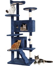 54in Multi-Level Cat Tree Tower Furniture Activity Center with Scratching Posts picture
