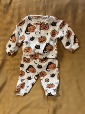 Miniolie Halloween Theme Waffle Knit Set 6-12 Mos. NWT picture