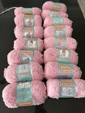 Bernat LuLu Yarn Pink Puff 36415 Lot 15 Skeins 100% Nylon Fuzzy Baby Yarn picture