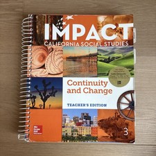 IMPACT California Social Studies: Continuity and Change, Grade 3, Teacher's Ed. picture