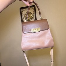 ZAC Zac Posen Medium Light Brown Satchel/Shoulder Bag Removable Crossbody Strap picture