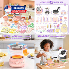Kids Real Cooking Set with Mini Electric Stove, 45 PCS Montessori Mini Cooking picture
