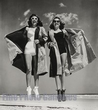 1946/76 Vintage DAYTONA BEACH Swim Fashion By PHILIPPE HALSMAN Large Duotone Art picture