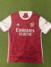 BNWT Arsenal FC adidas 2020-21 Home Shirt Men’s Large Aubameyang 14 picture
