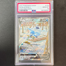 2021 Pokemon Evolving Skies Glaceon V Alt Full Art 175/203 PSA 10 picture