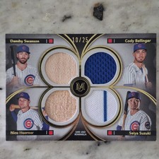2024 TOPPS MUSEUM GOLD SWANSON BELLINGER HOERNER SUZUKI /25 #FPQR-SBHS  picture