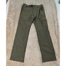 Prana Stretch Zion Pant II Men's 31(32)x32 Slate Green Straight Leg Hiking NEW picture