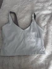 Lululemon Women’s Longline Sports Bra Tank Tops Size 8 Black & White Bundle picture