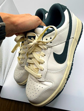 Nike Men’s Ivory Low Top Leather Lace-Up Athletic Sneakers Rubber Sole picture