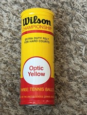 NEW 70s Vintage Wilson Extra Duty Championship Tennis Balls Optic Yellow  SEALED picture