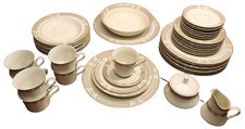 💎🔥Mikasa - Vintage Richelieu Gold Trim Dinner Set 42 PC NEW picture