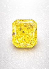 3.5 Ct Yellow Radiant Cut Lab Created Diamond VVS1 High Clarity stone jewelry picture
