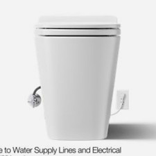 Kohler Leap Lite-  One-Piece Elongated Toilet Motion Lid Auto Flush. Open Box. picture