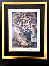 PABLO PICASSO+ ORIGINAL 1953 + SIGNED + HAND TIPPED COLORPLATE + FRAMED picture