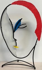Vintage Pop Art Memphis Style Sculpture Woman Woman's Girl Face Signed C Jere picture