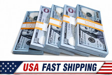 100 pc 10k money prop toy play fake bills Social Media video Learning Education picture