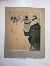 Original Toulouse-Lautrec Life-Era Litho Moulin Rouge Cabaret Art Nouveau 19th C picture