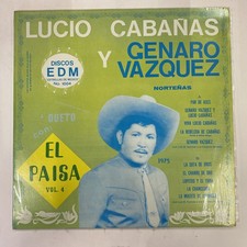 LUCIO CABAÑAS Y GENARO VAZQUEZ - EL PAISA VOL 4 - 1978 MEXICAN LP, CORRIDOS picture