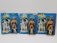 1977 Mego CHiPs 8” Figures Jon Ponch Sarge Carded Lot of 3 SEALED NOS picture