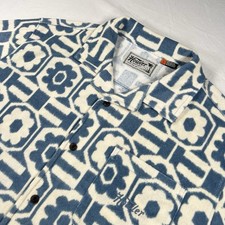 Howler Bros Palapa French Terry Shirt Talavera Aloha White/Blue Men’s Size L picture