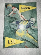 1960 KENTUCKY WILDCATS vs LSU TIGERS FOOTBALL PROGRAM Great CONDITION RARE  picture