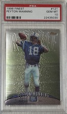1998 Topps Finest Peyton Manning #121 (RC) PSA 10 Beautiful Rookie Card picture