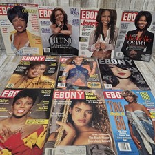 Lot Of 10 VTG Ebony Magazines (1987 - 2010) Women Covers Rare HTF  picture