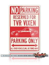 TVR Series M Coupe Reserved Parking Only 8x12 Aluminum Sign British Classic Car picture