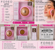 FOREO UFO App-Connected LED Light Therapy Smart Facial Mask Device Pink picture