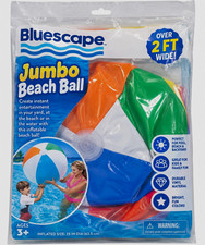 Bluescape Jumbo Beach Ball Inflatable Over 2 ft Wide Ages 3+ (4-7) picture
