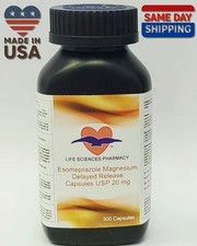 Life Sciences Pharmacy Esomeprazole Magnesium 20mg DR Capsules 300 Exp 11/2028 picture