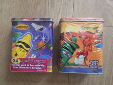 NEW 24 Crayola Crayons Limited Edition Discovery #5 Desert Oasis # 3 Space Walk picture