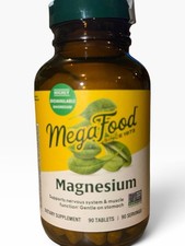 MegaFood Magnesium 90 Tablets Dairy-Free, Gluten-Free, Kosher, NSF Certified, picture