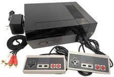 BLACK EDITION Nintendo Entertainment System NES Video Game Console Bundle Set picture