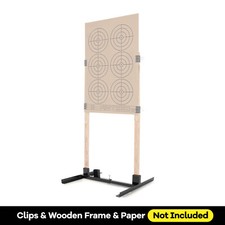 1X H Shape Adjustable Target Stand Base For Paper Shooting Cardboard Silhouette picture