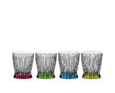 Riedel 4 Colorful Fire and Ice Whisky Tumblers Dishwasher Safe 10.41 Ounce Set picture