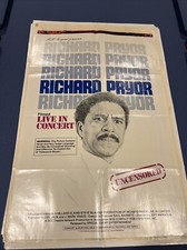 Original 1979 Richard Pryor Uncensored One Sheet 27 X 41 Theater Poster Live picture