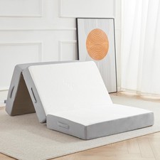 Lazyzizi Folding Mattress, 6 Inch Memory Foam Tri-fold Mattress picture