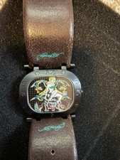 Ed Hardy pinup quartz watch pre-owned. with box and tag picture