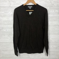 NWT Daniel Cremieux Signature Collection Men's Medium V Neck Sweater Brown picture