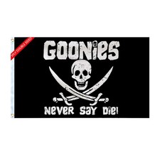3PLY Double Sided Never Say Die Flag,3X5 Ft Funny Pirate Flag for Boat,For Colle picture