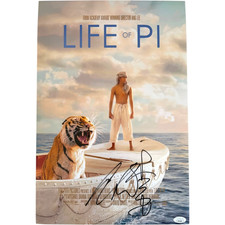 DIRECTOR ANG LEE SIGNED LIFE OF PI 12X18 MOVIE POSTER PHOTO JSA COA RARE picture