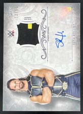 2016 Topps WWE Undisputed Autographed Relic Silver #UAR-SR Seth Rollins Auto /50 picture