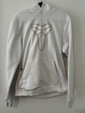 Nike Kobe Bryant Dri-FIT Hoodie White Mamba Logo Side Zip Pullover Sweatshirt picture