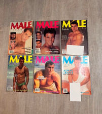 LOT OF 6 x 1991 1992 Male Pictorial Magazines Vintage Gay Interest picture